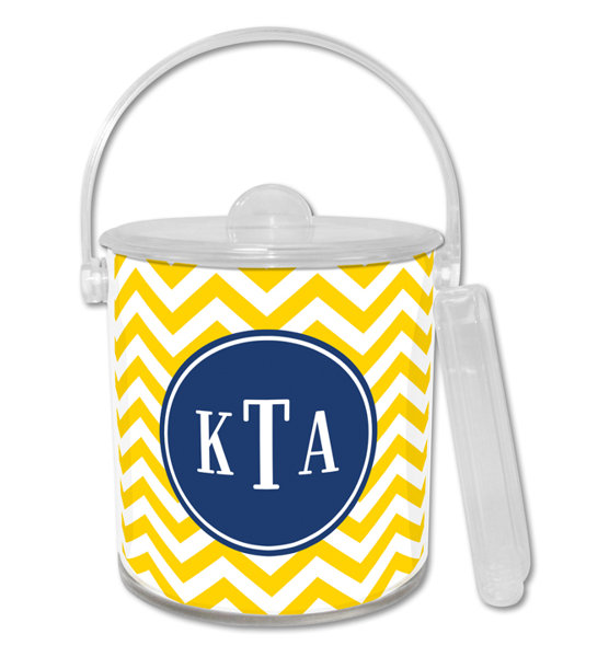 Boatman Geller Chevron Classic Monogram Ice Bucket Wayfair